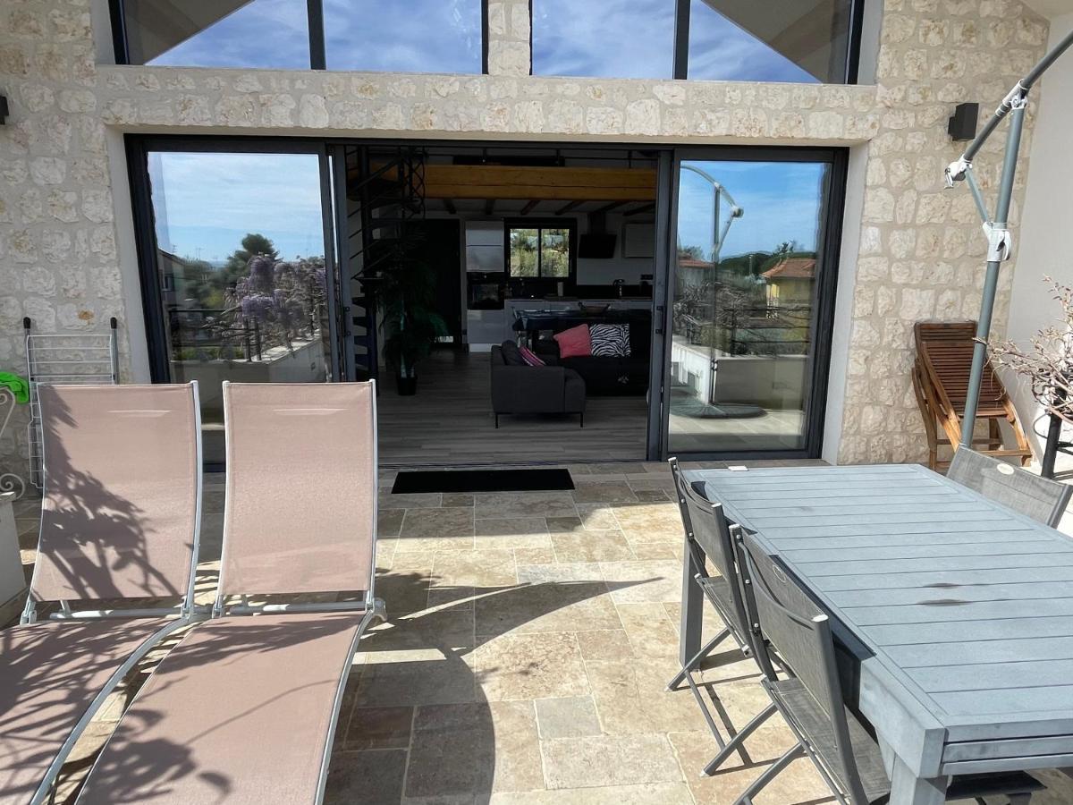 Sublime Haut De Villa Apercu Mer /Hippodrome / Cagnes-sur-Mer Exteriör bild
